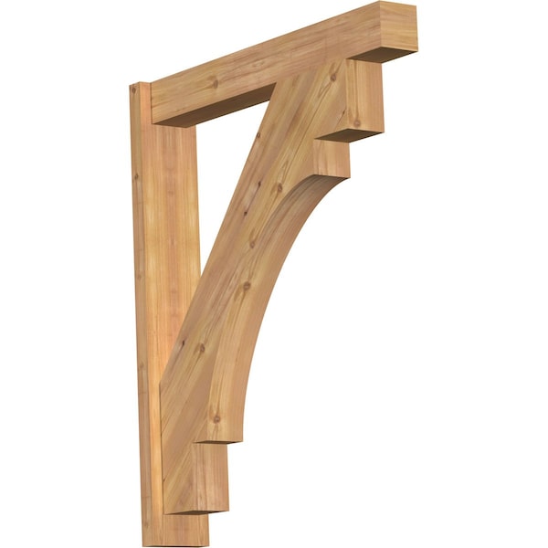 Ekena Millwork Merced Block Smooth Outlooker, Western Red Cedar, 5 1/2"W x 32"D x 38"H OUT06X32X38MRC05SWR - main